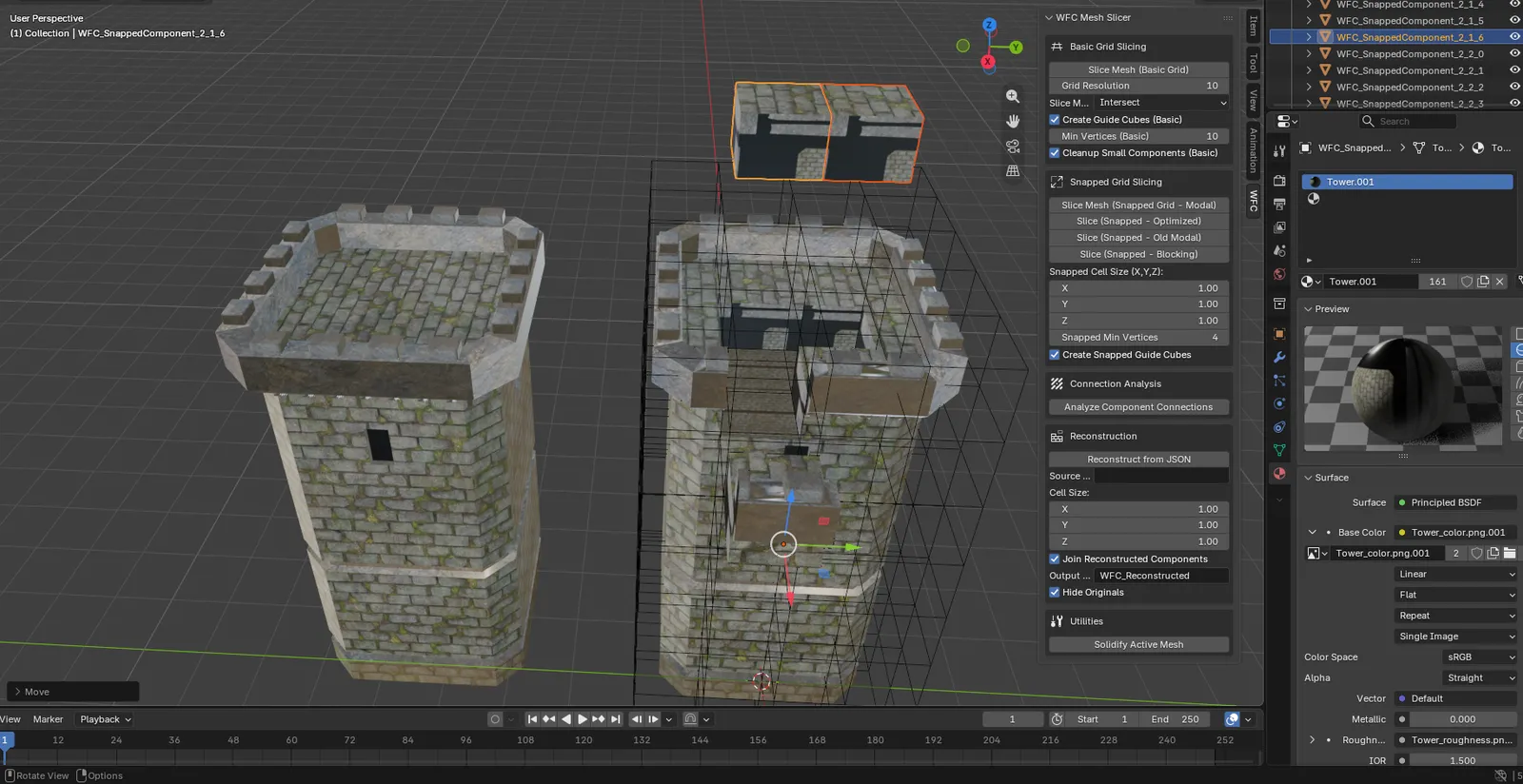 WFC Mesh Slicer for Blender